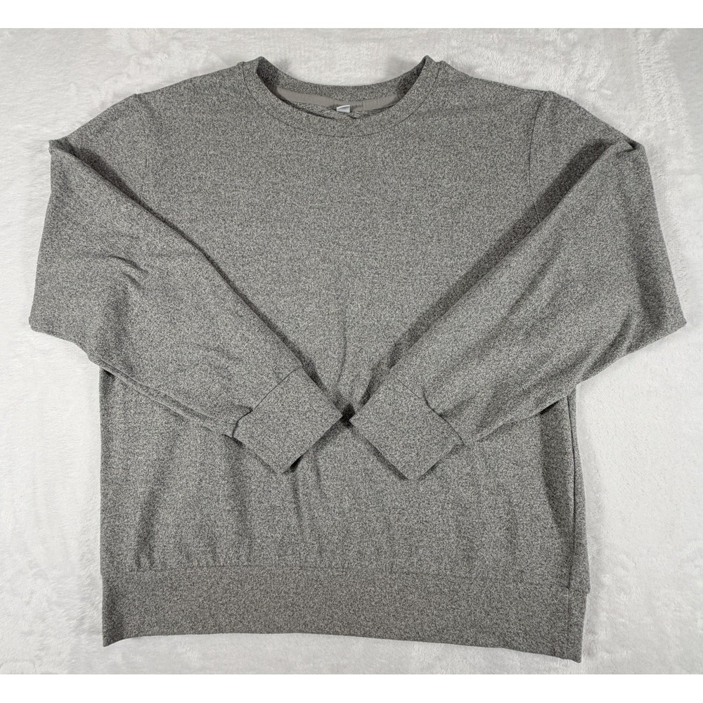 Uniqlo Sweatshirt Men's Size M Gray Crewneck Casual‎
